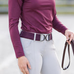 Ellany Bordeaux - 2" Gunmetal Stirrup Elastic Belt - Ellany - Equiluxe Tack