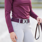 Ellany Bordeaux - 2" Gunmetal Stirrup Elastic Belt - Ellany - Equiluxe Tack