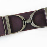 Ellany Bordeaux - 2" Gunmetal Stirrup Elastic Belt - Ellany - Equiluxe Tack