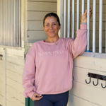 Ellany Boss Mare - Peach Equestrian Sweatshirt - Ellany - Equiluxe Tack