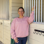 Ellany Boss Mare - Peach Equestrian Sweatshirt - Ellany - Equiluxe Tack