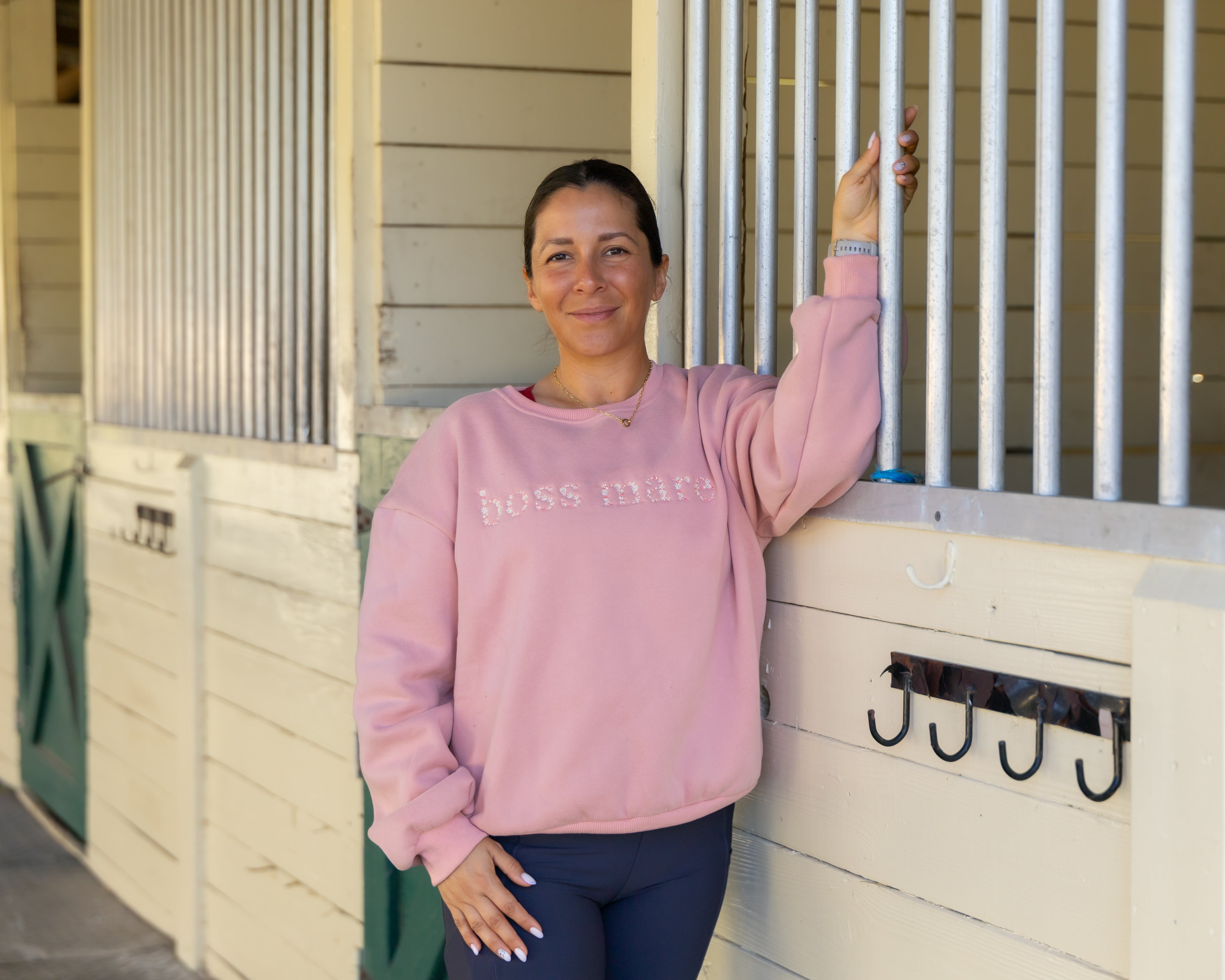 Ellany Boss Mare - Peach Equestrian Sweatshirt - Ellany - Equiluxe Tack