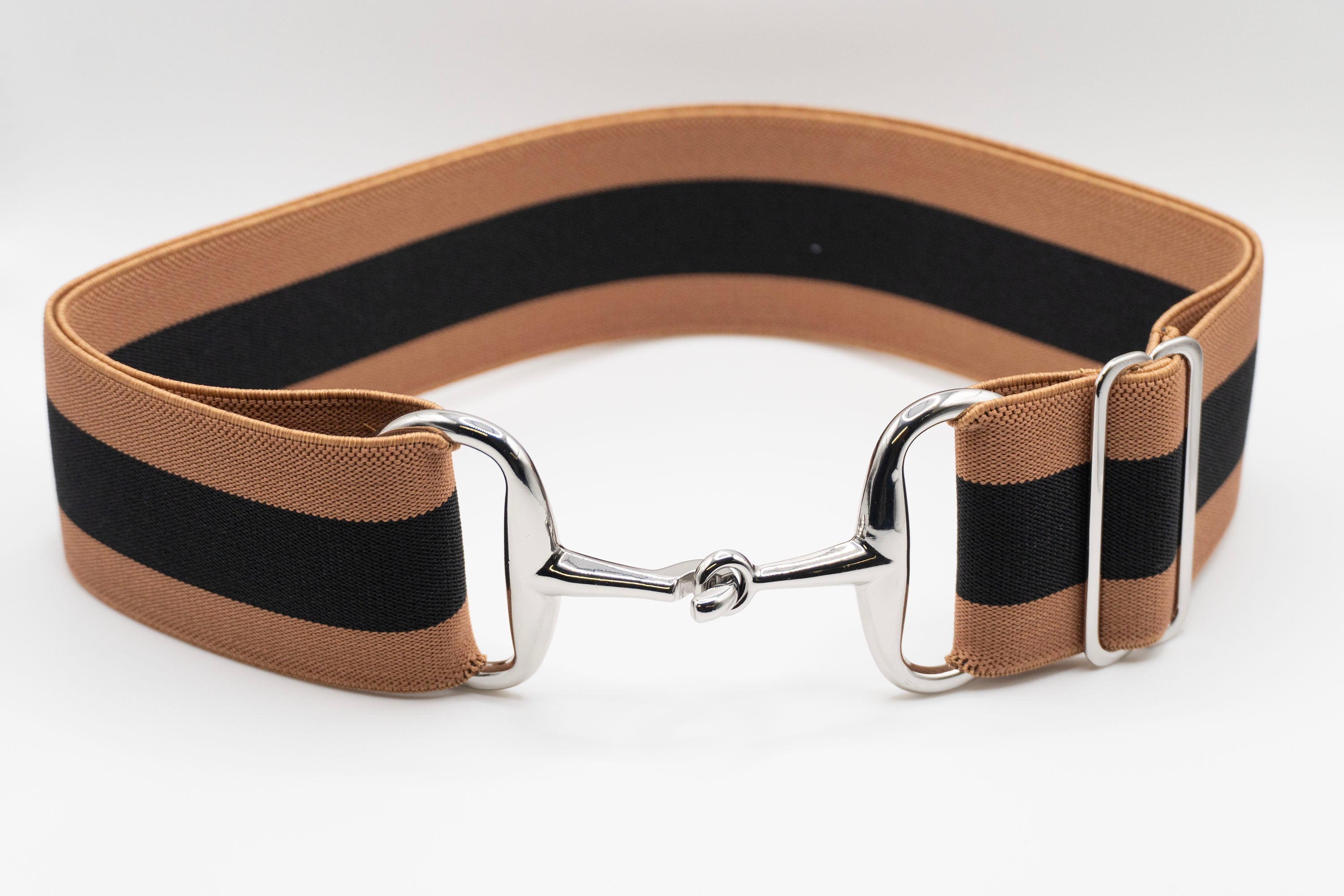 Ellany Costello - 2" Silver Snaffle Elastic Belt - Huston x Ellany - Equiluxe Tack