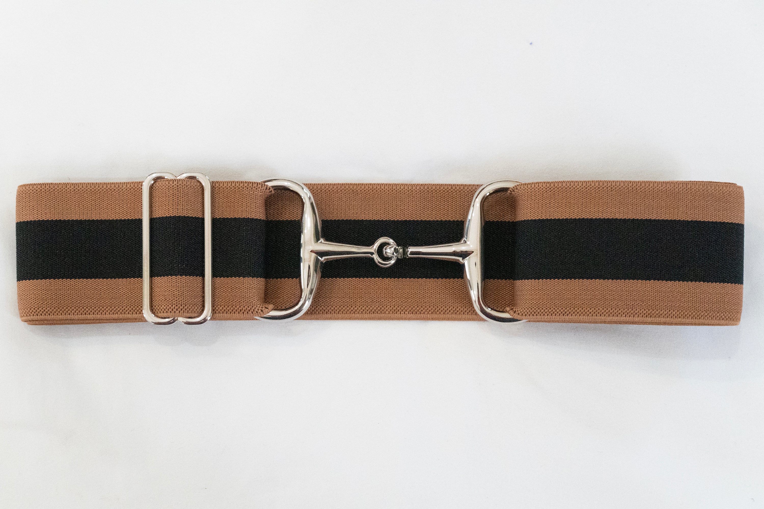 Ellany Costello - 2" Silver Snaffle Elastic Belt - Ellany - Equiluxe Tack