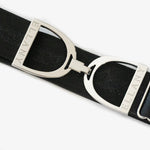 Ellany Dark Horse - 1.5" Silver Stirrup Elastic Belt - Ellany - Equiluxe Tack