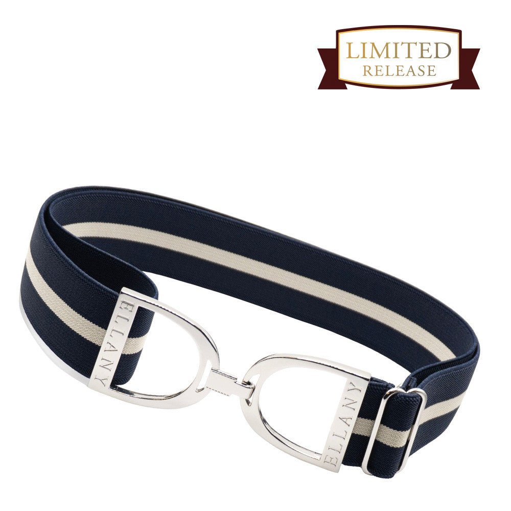 Ellany™ Elastic Belt 1.5" Berries & Cream with Silver Stirrup - Ellany - Equiluxe Tack