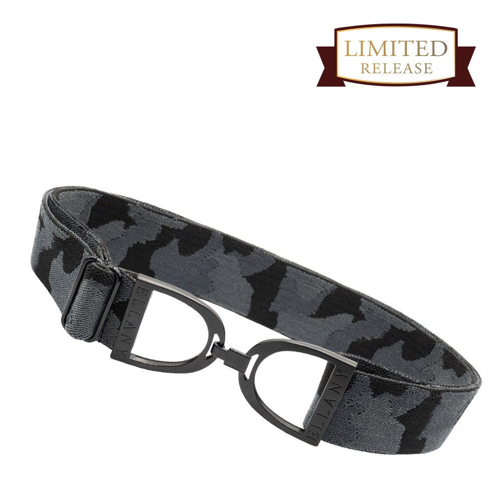 Ellany™ Elastic Belt 1.5" Black Camo with Black Stirrup - Ellany - Equiluxe Tack