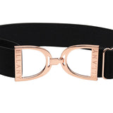 Ellany™ Elastic Belt 1.5" Black with Rose Gold Stirrup CORE Collection - Ellany - Equiluxe Tack