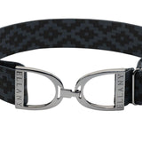 Ellany™ Elastic Belt 1.5" Charcoal Polo with Gunmetal Stirrup CORE Collection - Ellany - Equiluxe Tack