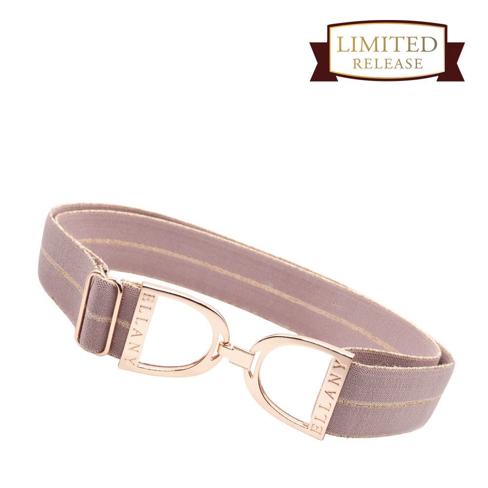 Ellany™ Elastic Belt 1.5" Lilac Kaylie with Rose Gold Stirrup - Ellany - Equiluxe Tack