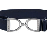 Ellany™ Elastic Belt 1.5" Navy with Gunmetal Stirrup CORE Collection - Ellany - Equiluxe Tack