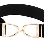 Ellany™ Elastic Belt 2" Black with Gold Stirrup CORE Collection - Ellany - Equiluxe Tack