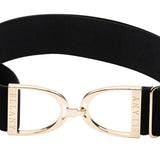 Ellany™ Elastic Belt 2" Black with Gold Stirrup CORE Collection - Ellany - Equiluxe Tack