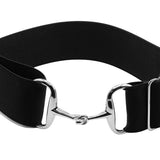 Ellany™ Elastic Belt 2" Black with Silver Snaffle CORE Collection - Ellany - Equiluxe Tack