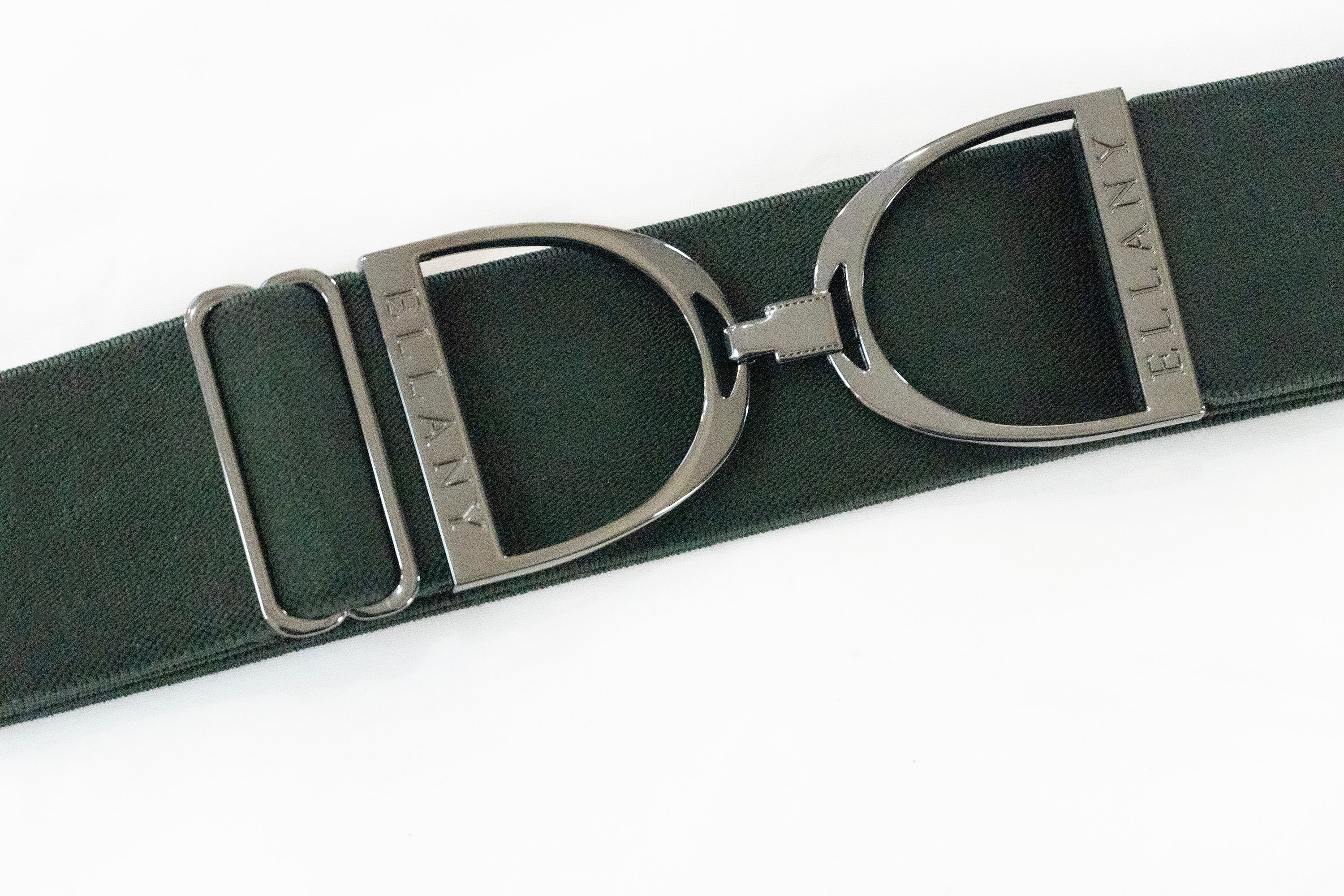 Ellany Forest - 2" Gunmetal Stirrup Elastic Belt - Ellany - Equiluxe Tack