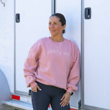 Ellany Giddy Up - Peach Equestrian Sweatshirt - Ellany - Equiluxe Tack
