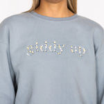 Ellany Giddy Up - Sky Blue Equestrian Sweatshirt - Ellany - Equiluxe Tack