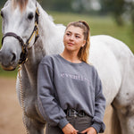 Ellany Grey "EVENTING" Sweatshirt - Purple - Ellany - Equiluxe Tack