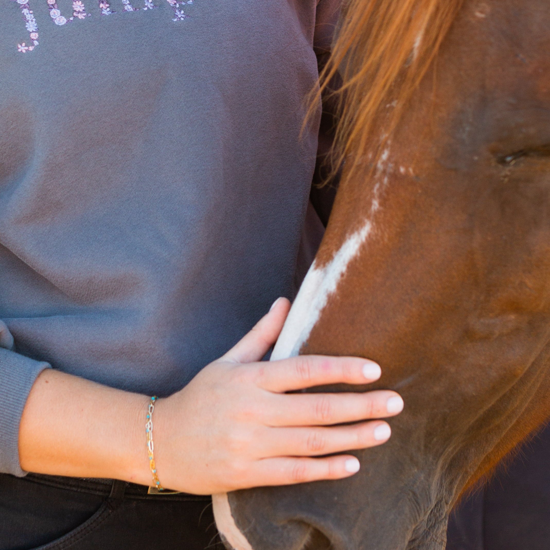 Ellany Grey "JUMPER" Sweatshirt - Purple - Ellany - Equiluxe Tack