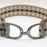 Ellany Harlow - 1.5" Gunmetal Stirrup Elastic Belt - Huston x Ellany - Equiluxe Tack