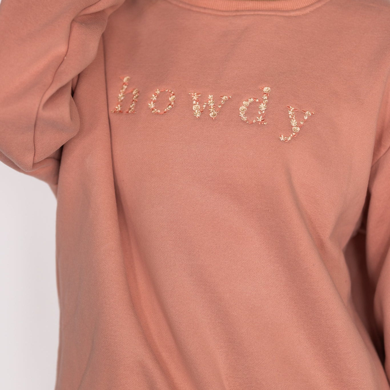 Ellany Howdy - Peach Equestrian Sweatshirt - Ellany - Equiluxe Tack