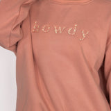 Ellany Howdy - Peach Equestrian Sweatshirt - Ellany - Equiluxe Tack