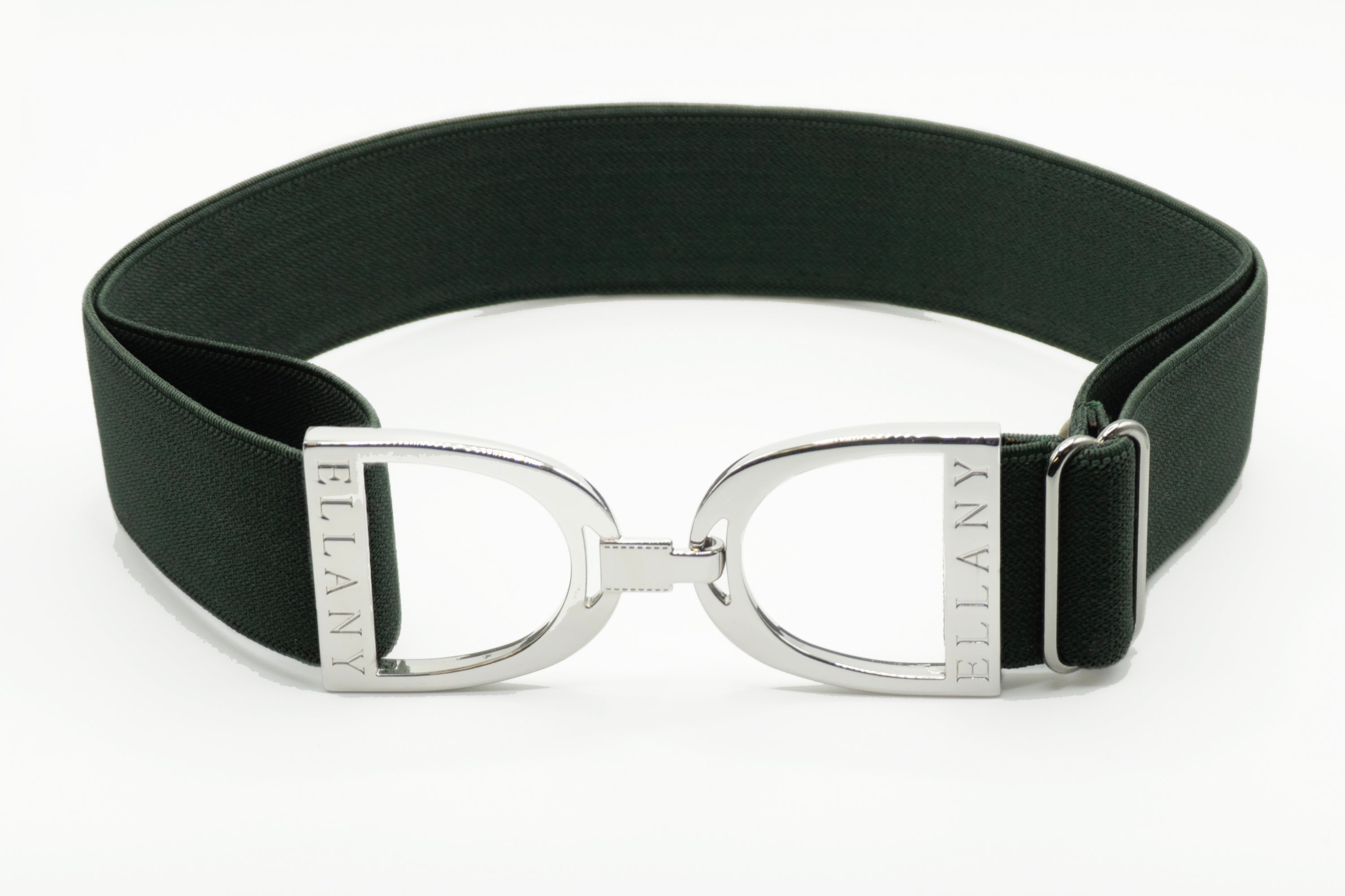 Ellany Hunter - 1.5" Silver Stirrup Elastic Belt - Huston x Ellany - Equiluxe Tack