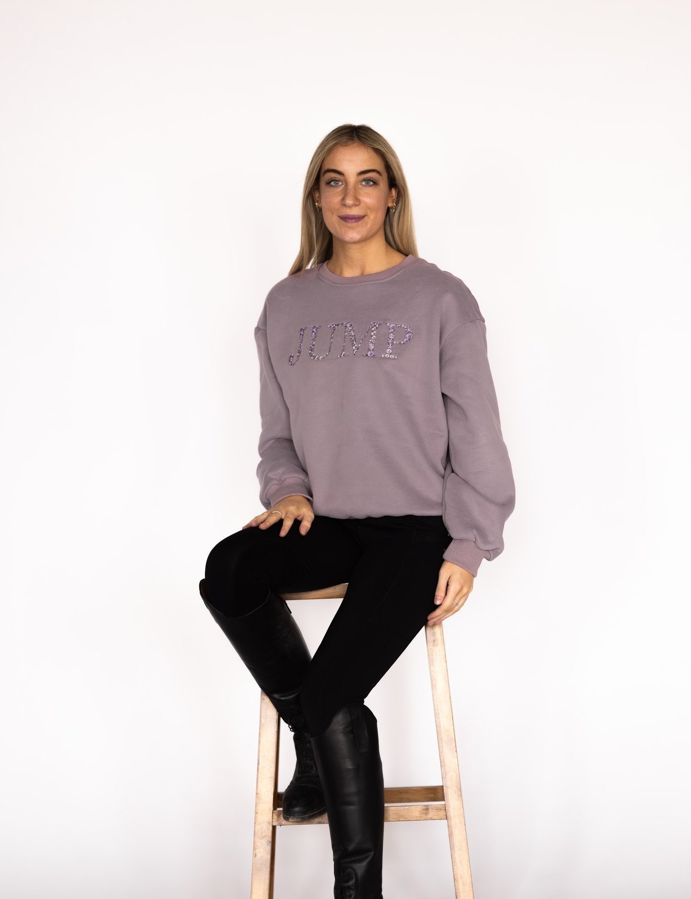 Ellany Jump - Lavender Equestrian Sweatshirt - Ellany - Equiluxe Tack