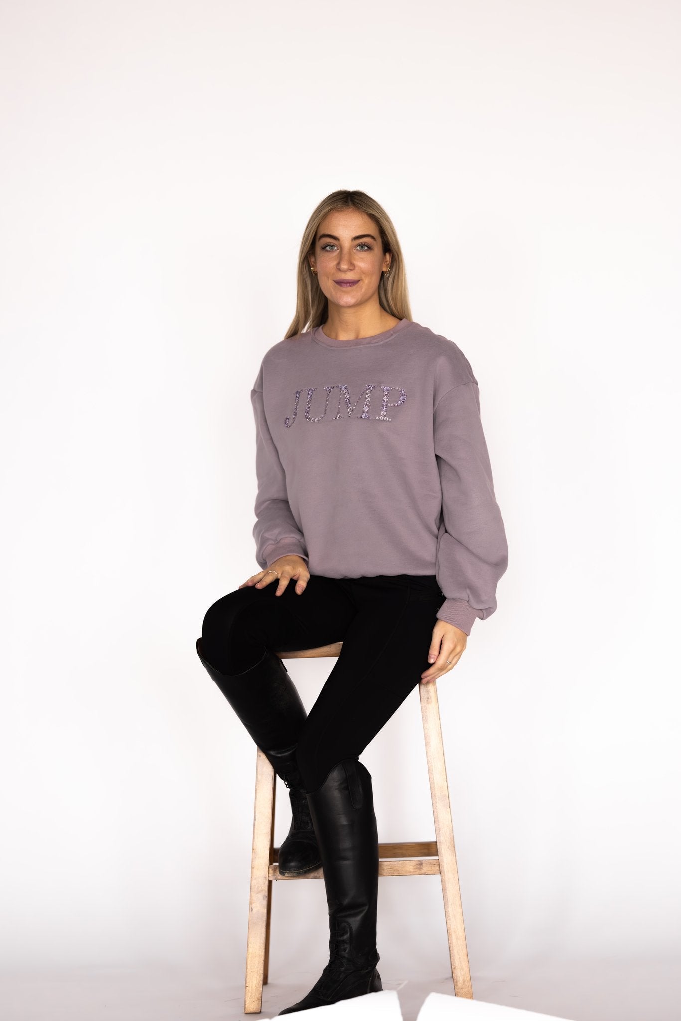Ellany Jump - Lavender Equestrian Sweatshirt - Ellany - Equiluxe Tack