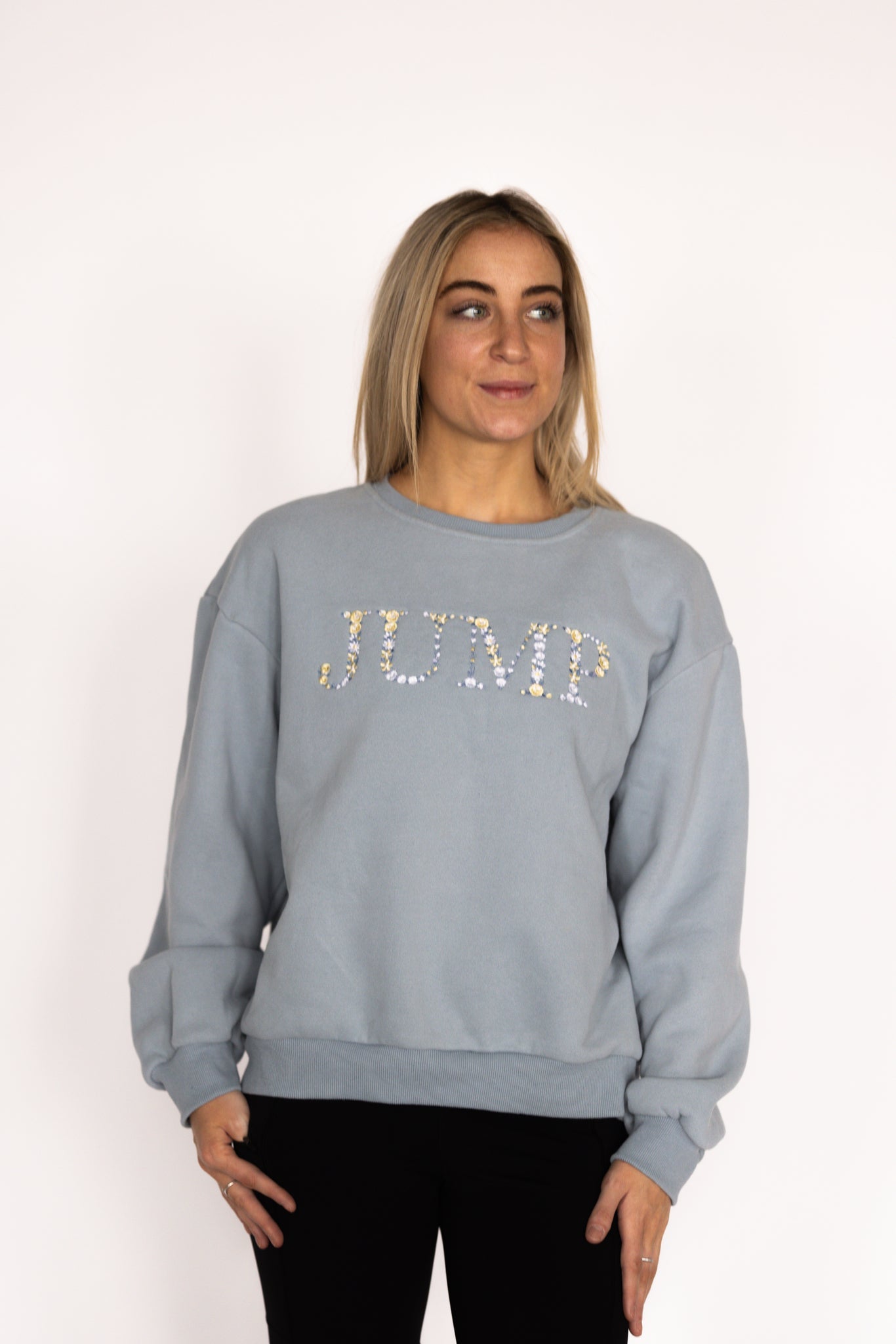 Ellany Jump - Sky Blue Equestrian Sweatshirt - Ellany - Equiluxe Tack