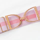 Ellany Madelyn - 2" Rose Gold Stirrup Elastic Belt - Ellany Equestrian - Equiluxe Tack
