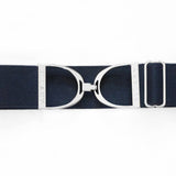 Ellany Navy - 2" Silver Stirrup Elastic Belt - Ellany - Equiluxe Tack