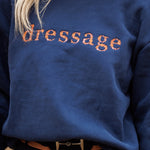 Ellany Navy "DRESSAGE" Sweatshirt - Rust - Ellany - Equiluxe Tack