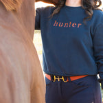 Ellany Navy "HUNTER" Sweatshirt - Rust - Ellany - Equiluxe Tack