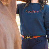 Ellany Navy "HUNTER" Sweatshirt - Rust - Ellany - Equiluxe Tack