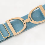 Ellany Ocean - 1.5" Gold Stirrup Elastic Belt - Ellany Equestrian - Equiluxe Tack