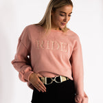 Ellany Ride - Peach Equestrian Sweatshirt - Ellany - Equiluxe Tack