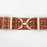 Ellany Rose Fallon - 2" Gold Stirrup Elastic Belt - Ellany - Equiluxe Tack