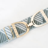 Ellany Sage Triangles - 1.5" Gold Stirrup Elastic Belt - Ellany - Equiluxe Tack