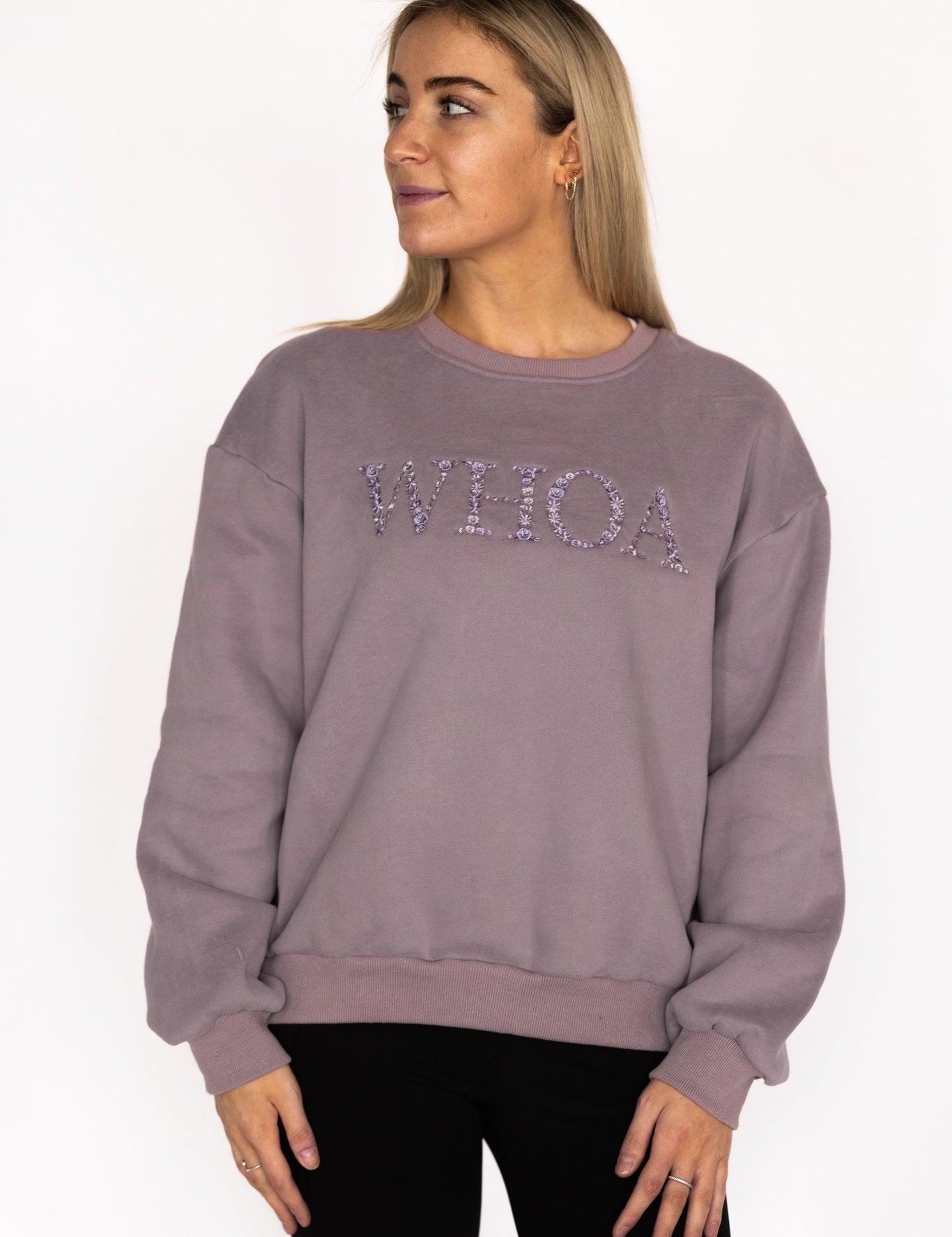 Ellany Whoa - Lavender Equestrian Sweatshirt - Ellany - Equiluxe Tack