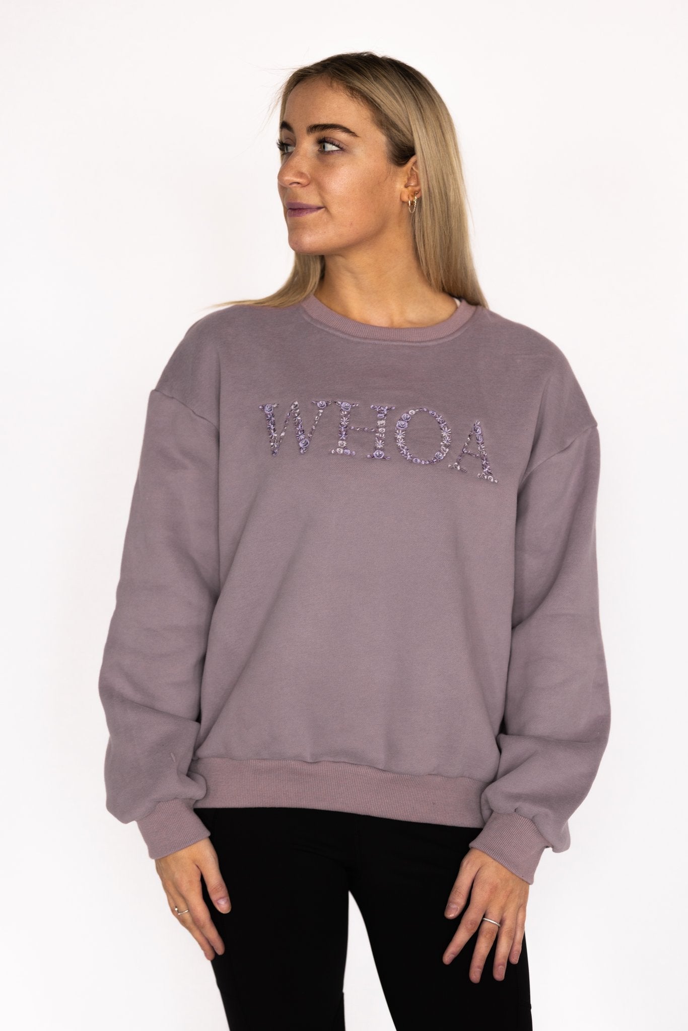 Ellany Whoa - Lavender Equestrian Sweatshirt - Ellany - Equiluxe Tack