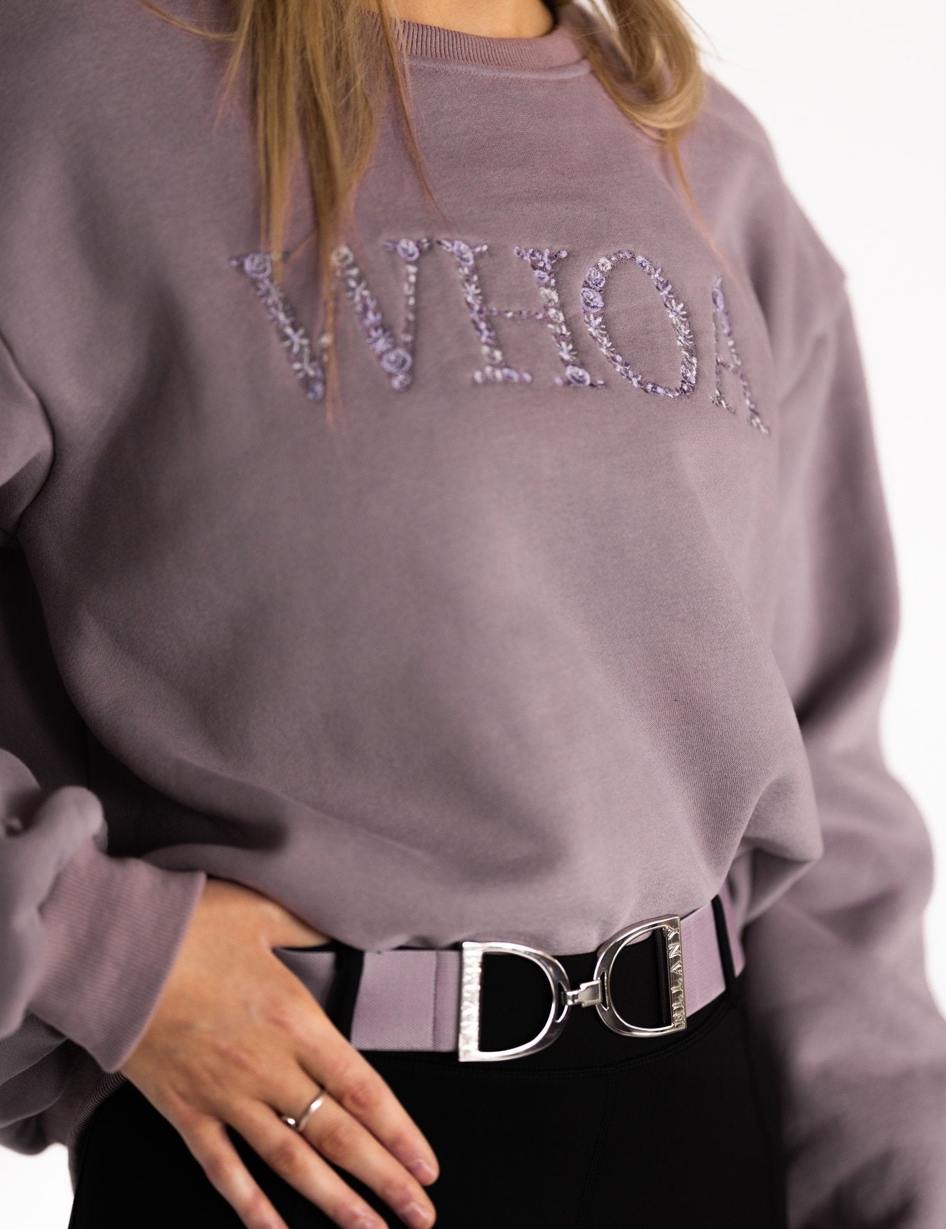Ellany Whoa - Lavender Equestrian Sweatshirt - Ellany - Equiluxe Tack