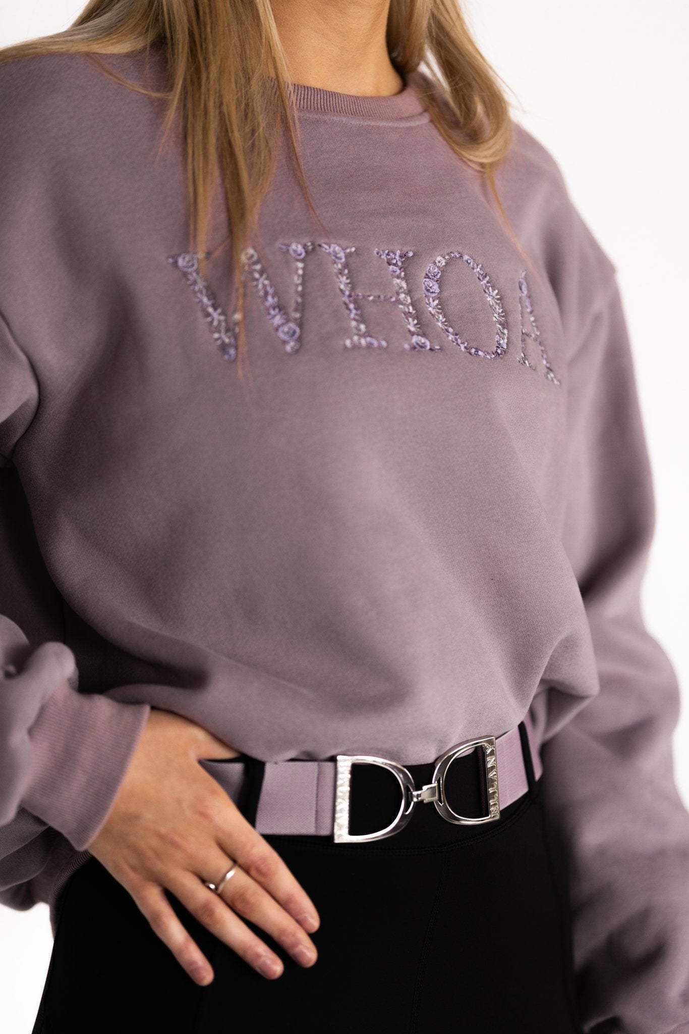 Ellany Whoa - Lavender Equestrian Sweatshirt - Ellany - Equiluxe Tack