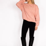 Ellany Whoa - Peach Equestrian Sweatshirt - Ellany - Equiluxe Tack