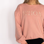 Ellany Whoa - Peach Equestrian Sweatshirt - Ellany - Equiluxe Tack