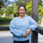 Ellany Whoa - Sky Blue Equestrian Sweatshirt - Ellany - Equiluxe Tack