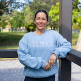 Ellany Whoa - Sky Blue Equestrian Sweatshirt - Ellany - Equiluxe Tack