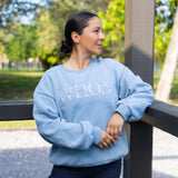 Ellany Whoa - Sky Blue Equestrian Sweatshirt - Ellany - Equiluxe Tack