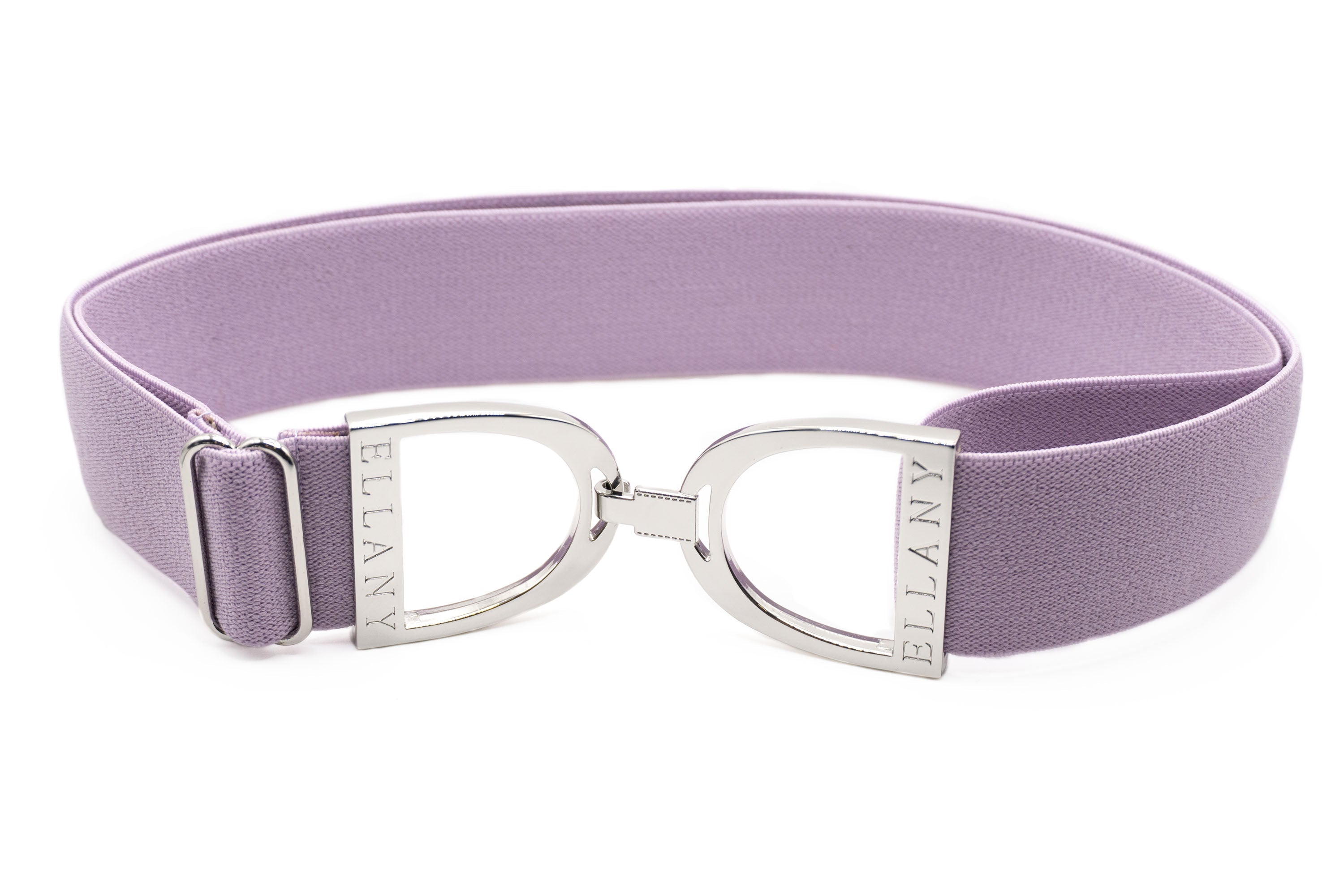 Ellany Wisteria - 1.5" Silver Stirrup Elastic Belt - Huston x Ellany - Equiluxe Tack