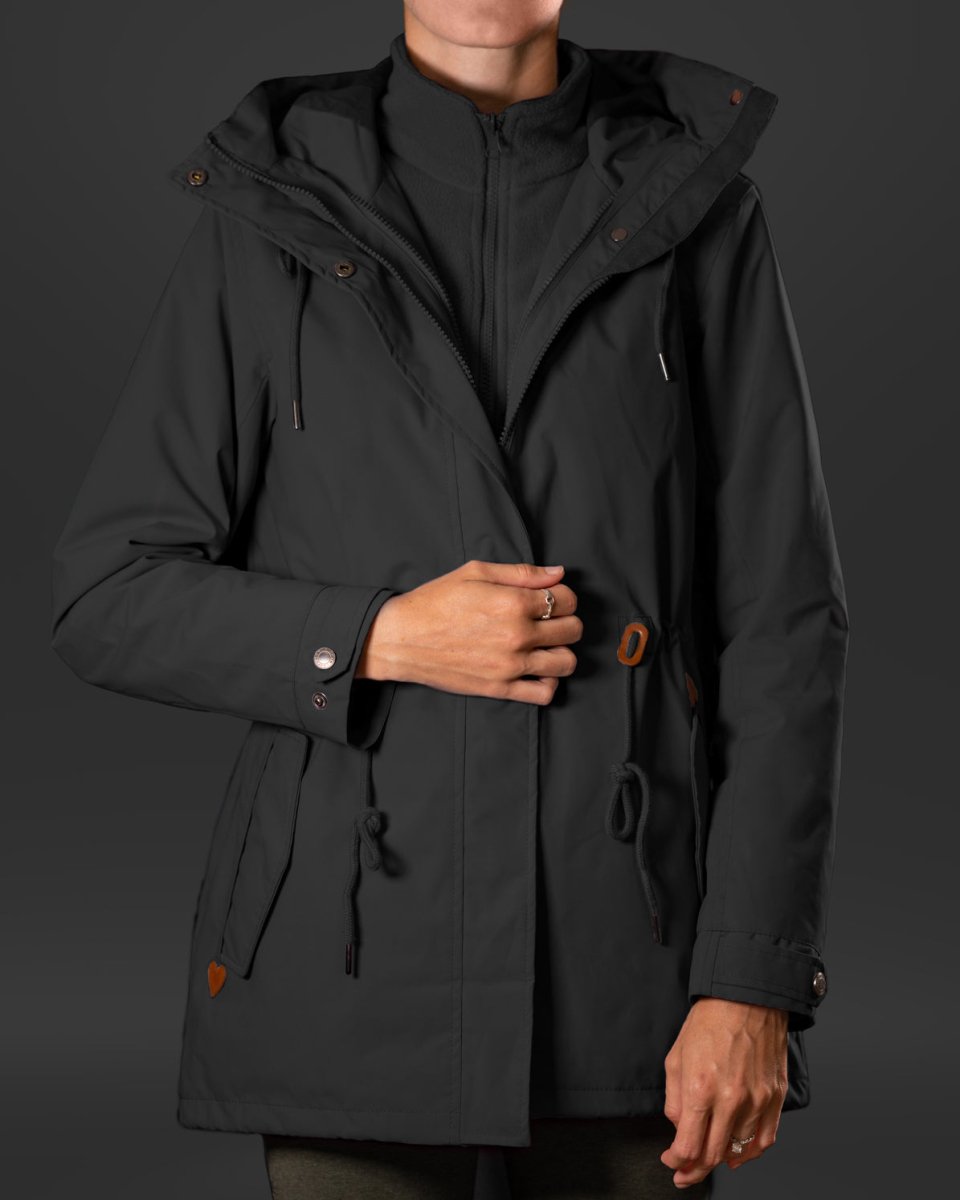 Equestly Lux 2 - in - 1 Jacket Black - Equestly - Equiluxe Tack